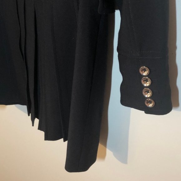 White House/Black Market Double Breasted Coat with Gold Toned Buttons SZ L - Picture 5 of 6